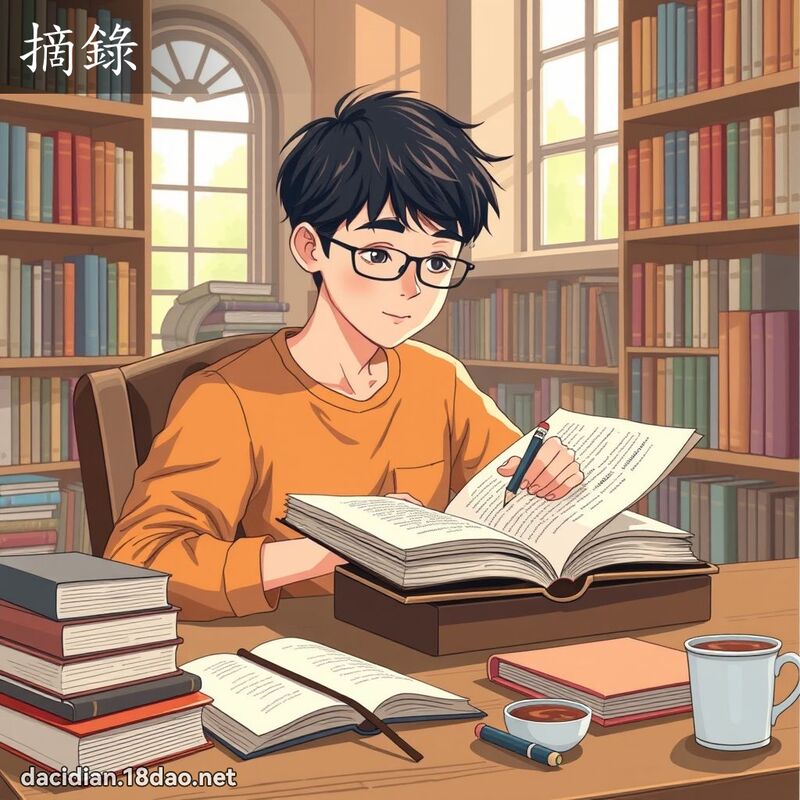 摘录 - 国语大辞典配图