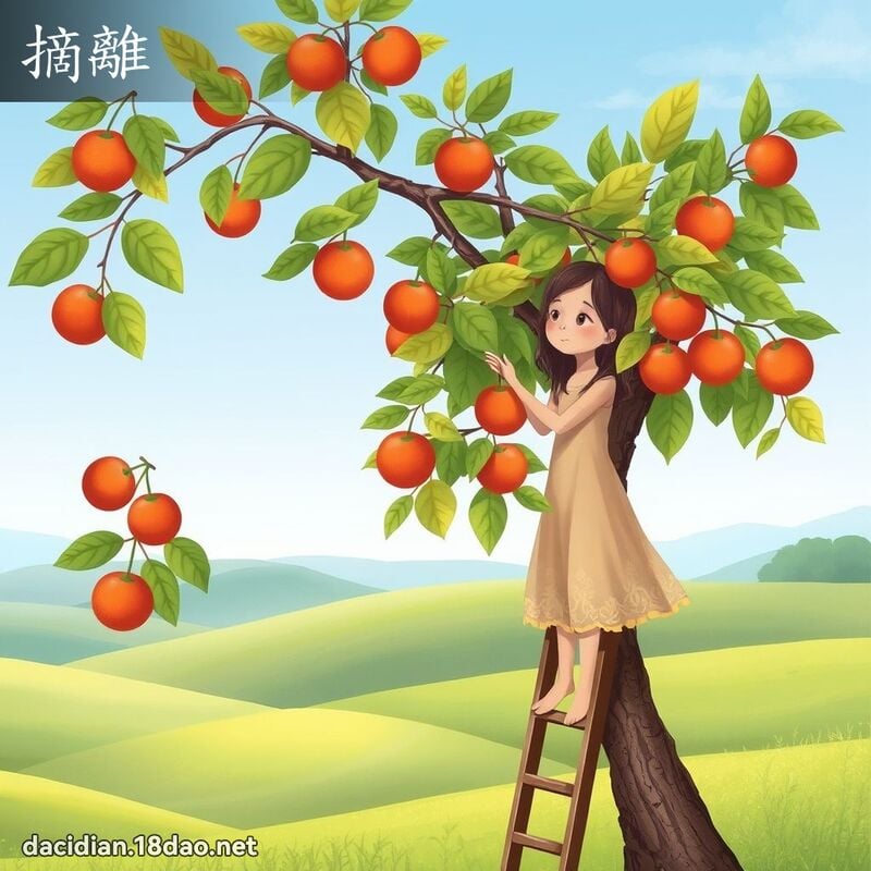 摘离 - 国语大辞典配图