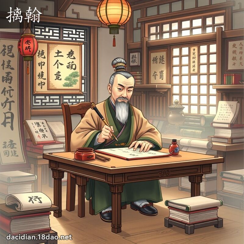 摛翰 - 国语大辞典配图