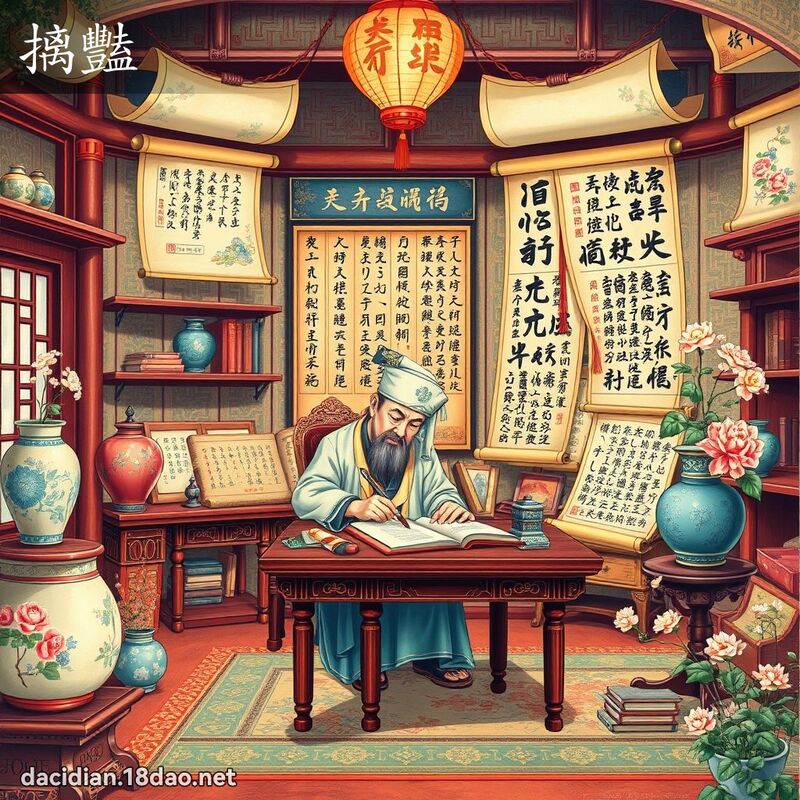 摛豔 - 國語大辭典配圖