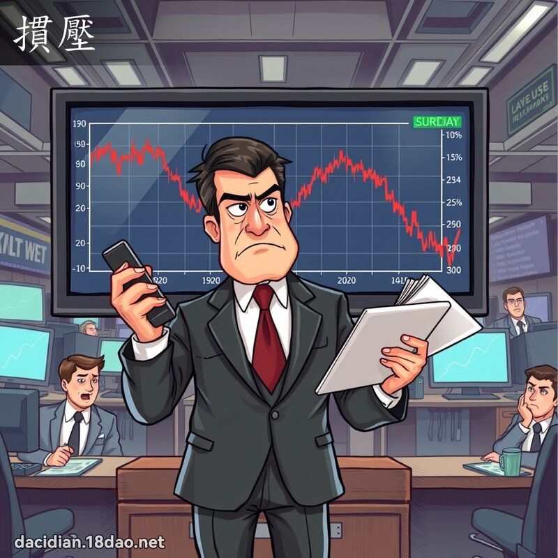 摜压 - 国语大辞典配图