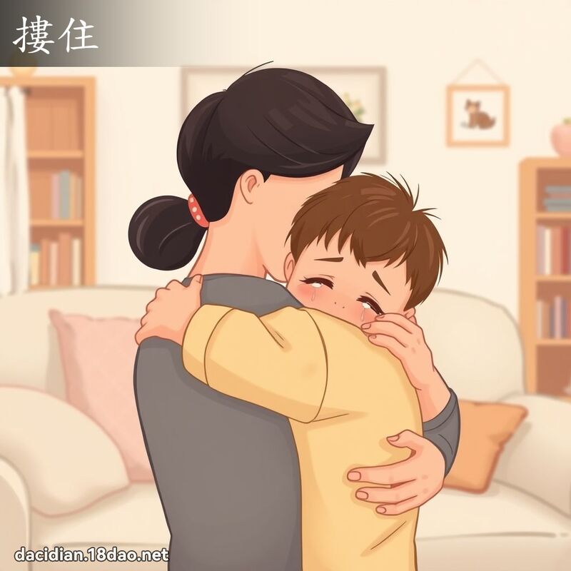 搂住 - 国语大辞典配图