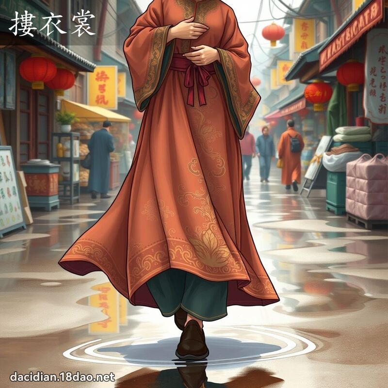 搂衣裳 - 国语大辞典配图