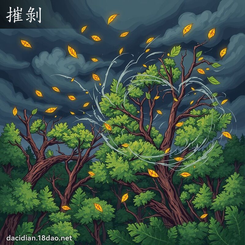 摧剥 - 国语大辞典配图