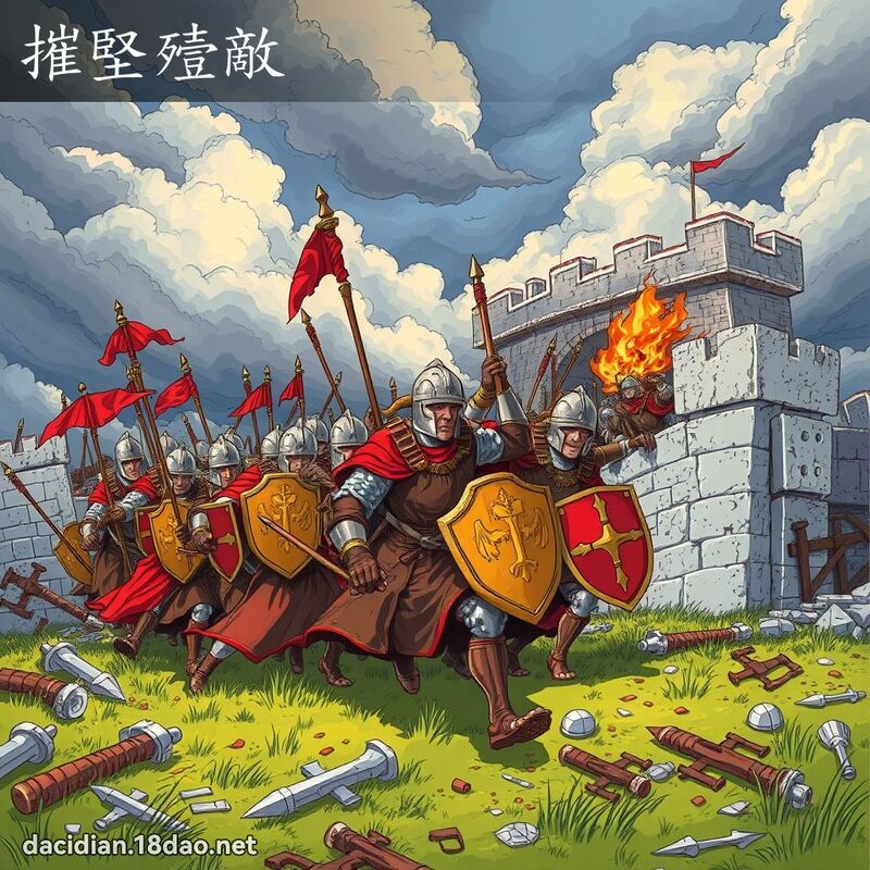 摧堅殪敵 - 國語大辭典配圖