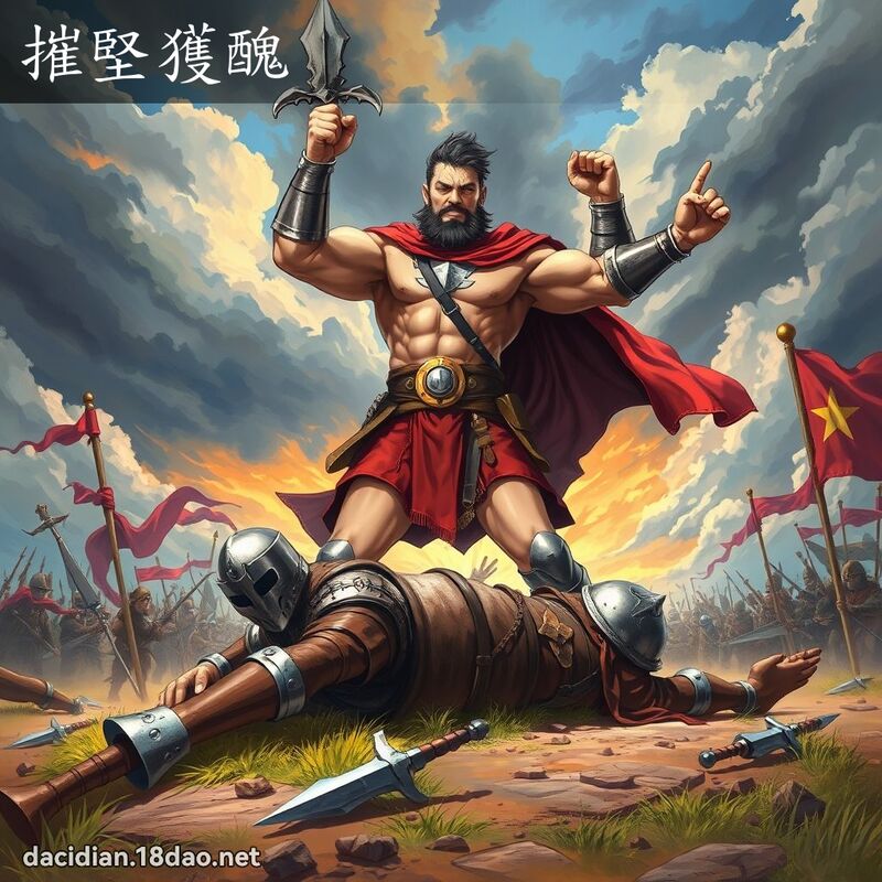 摧堅獲醜 - 國語大辭典配圖