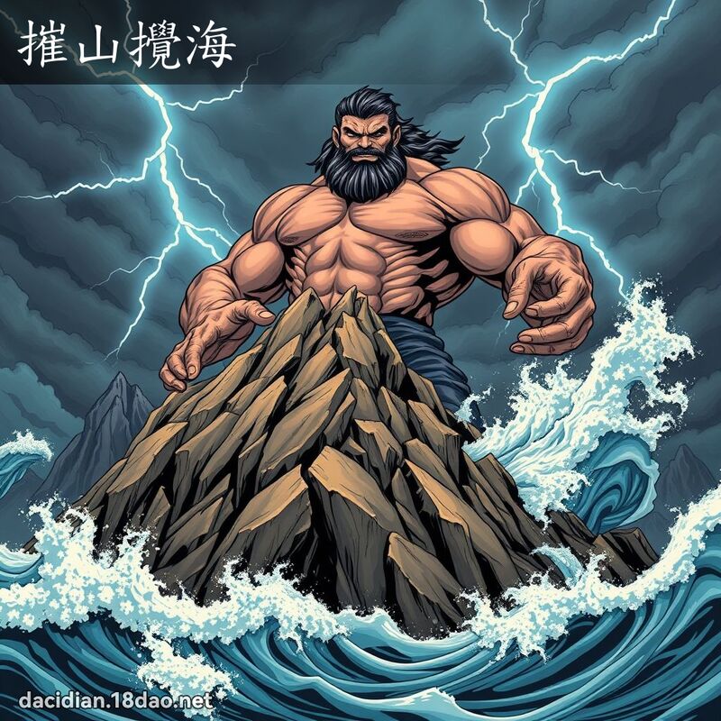摧山攪海 - 國語大辭典配圖