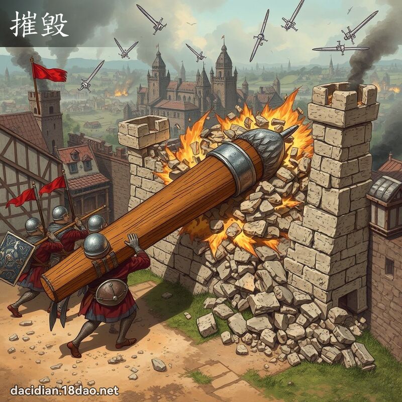 摧毁 - 国语大辞典配图