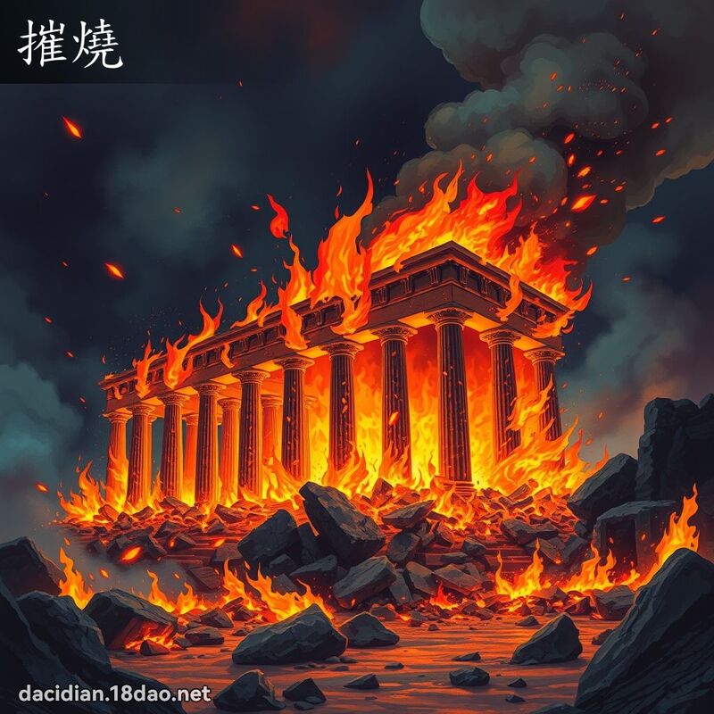 摧燒 - 國語大辭典配圖