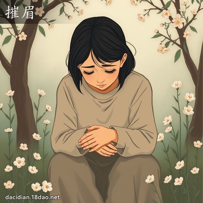 摧眉 - 國語大辭典配圖