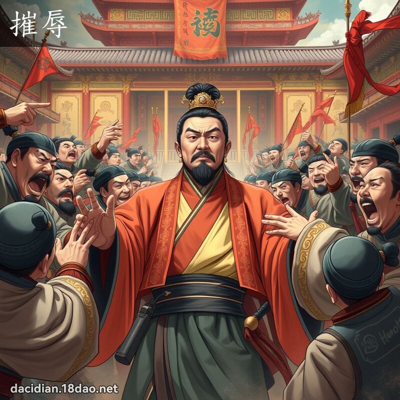 摧辱 - 國語大辭典配圖