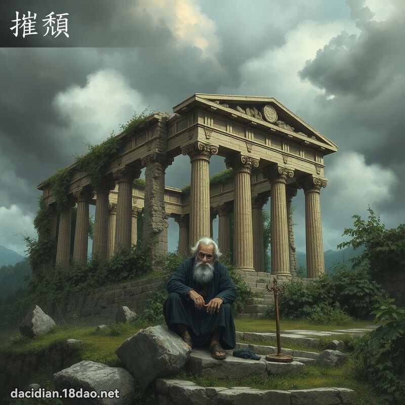 摧頹 - 國語大辭典配圖