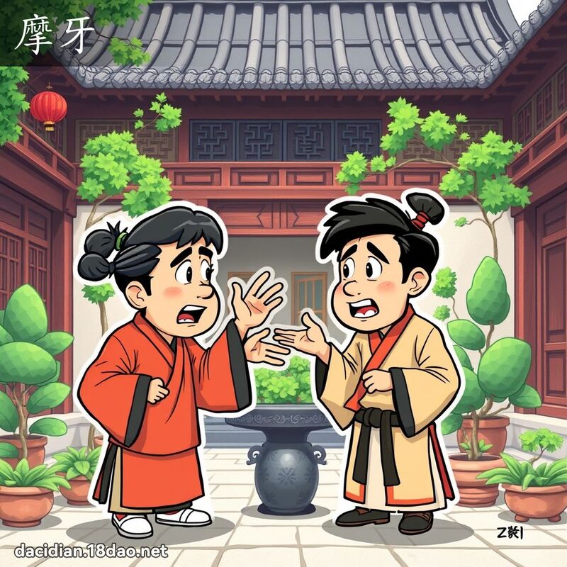摩牙 - 国语大辞典配图