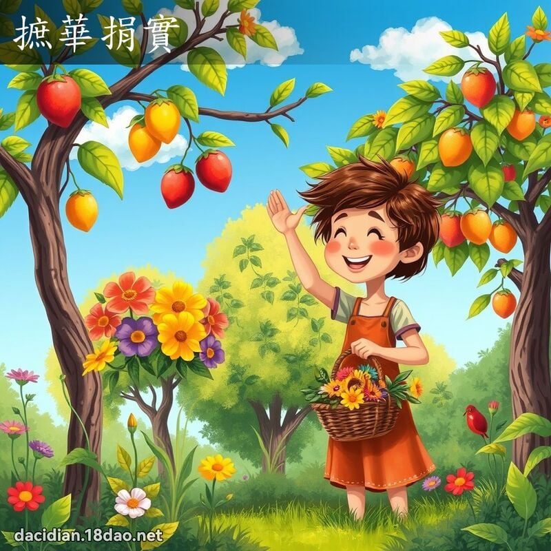 摭華捐實 - 國語大辭典配圖