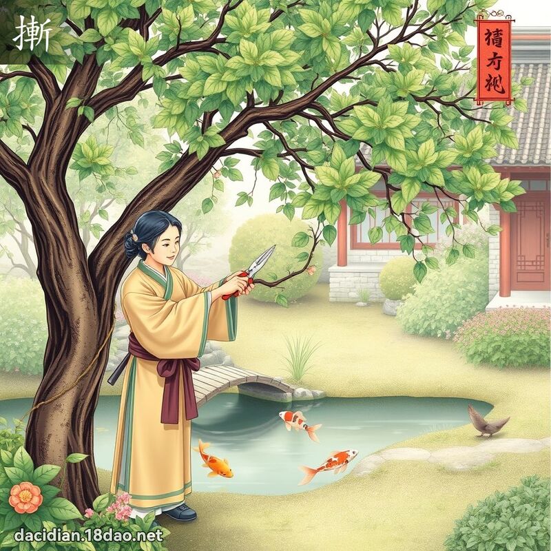 摲 - 國語大辭典配圖