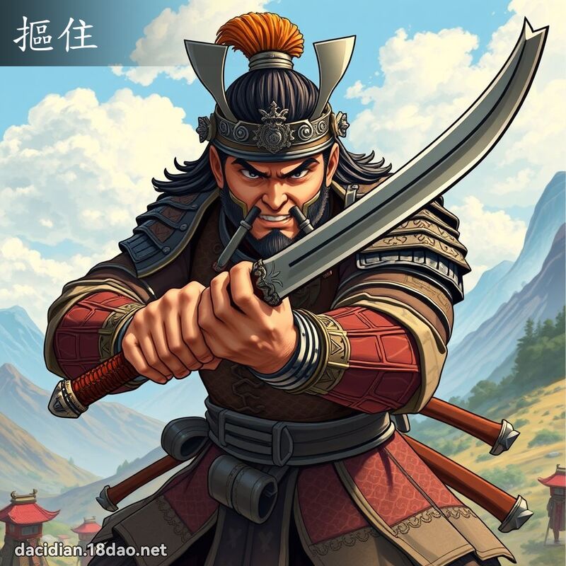 摳住 - 國語大辭典配圖