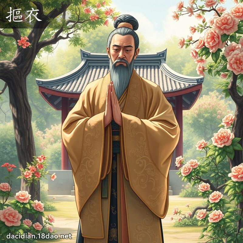 抠衣 - 国语大辞典配图