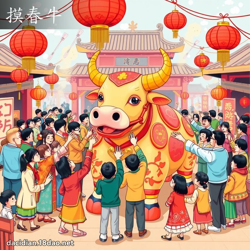 摸春牛 - 国语大辞典配图