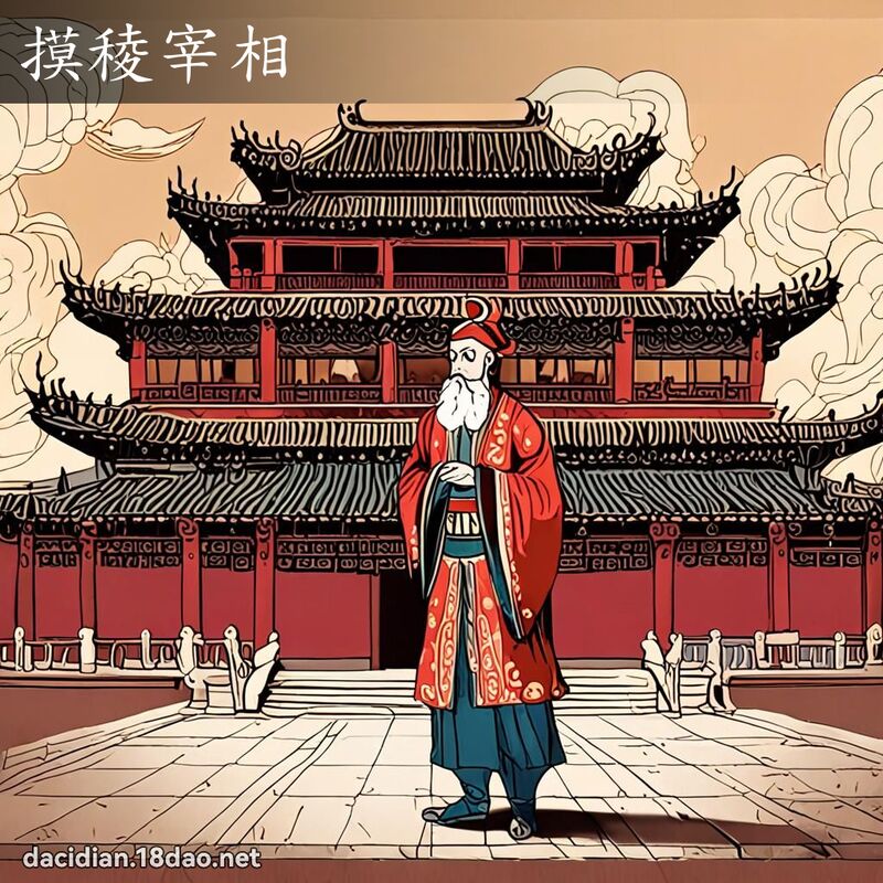 摸稜宰相 - 國語大辭典配圖