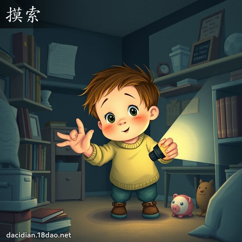 摸索 - 国语大辞典配图