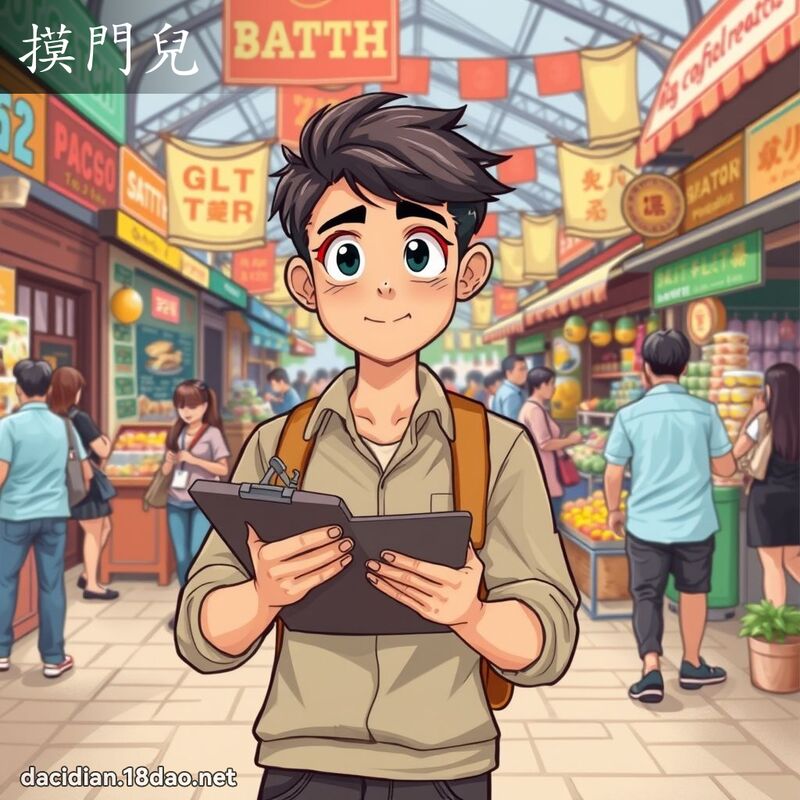 摸门儿 - 国语大辞典配图
