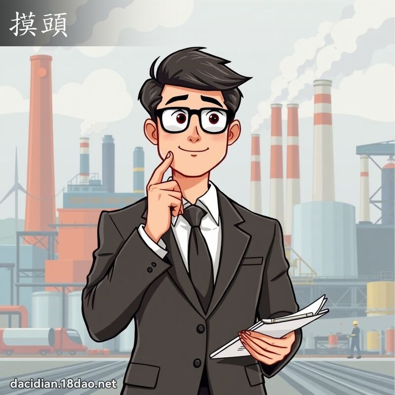 摸頭 - 國語大辭典配圖