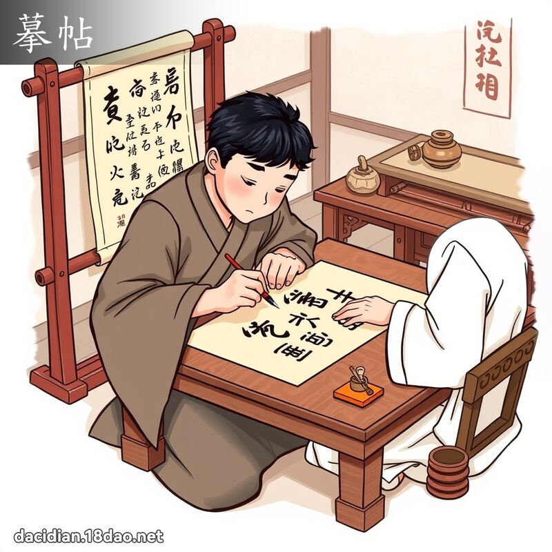 摹帖 - 國語大辭典配圖