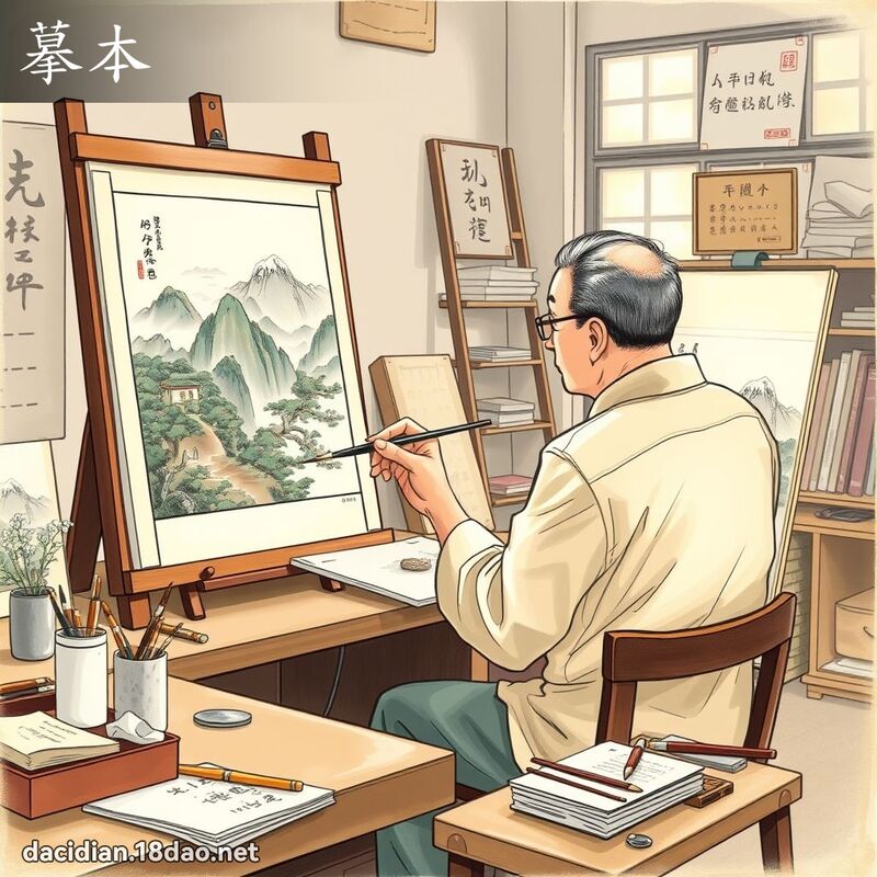摹本 - 国语大辞典配图