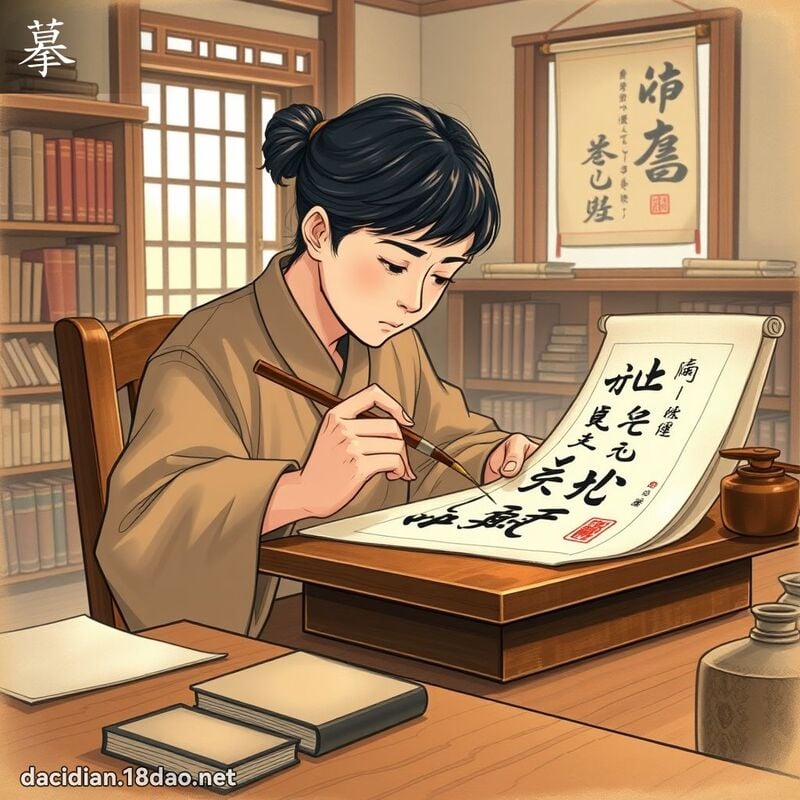 摹 - 國語大辭典配圖