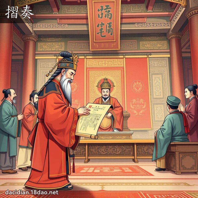 摺奏 - 国语大辞典配图