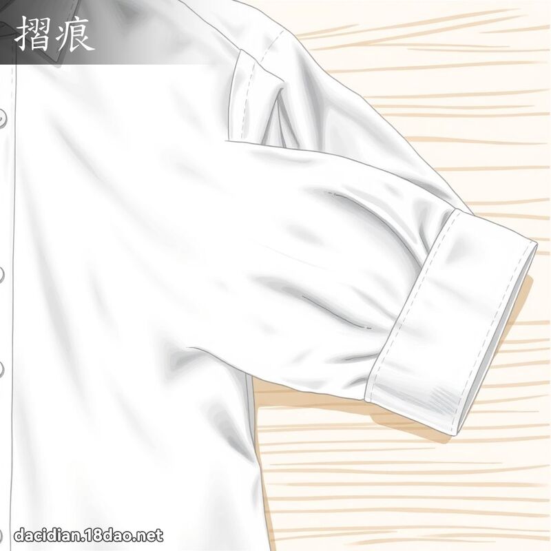 摺痕 - 国语大辞典配图