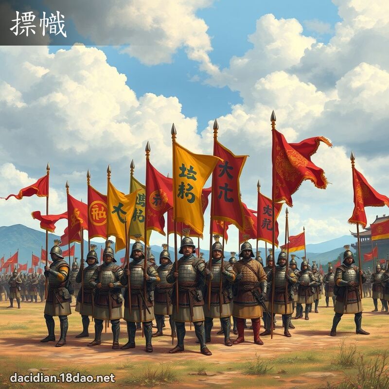 摽帜 - 国语大辞典配图