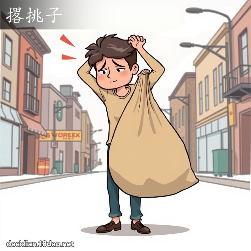 撂挑子 - 國語大辭典配圖