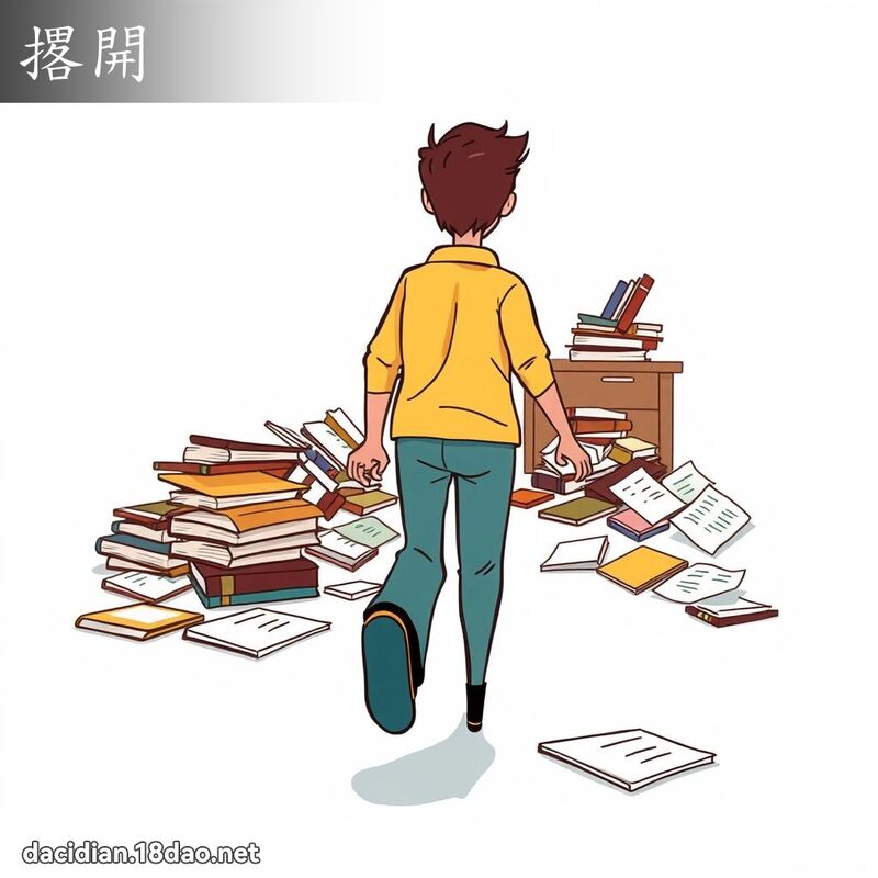 撂開 - 國語大辭典配圖