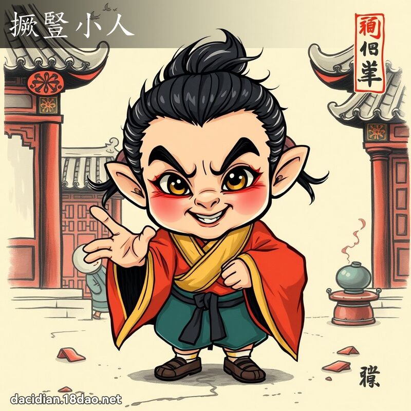 撅豎小人 - 國語大辭典配圖