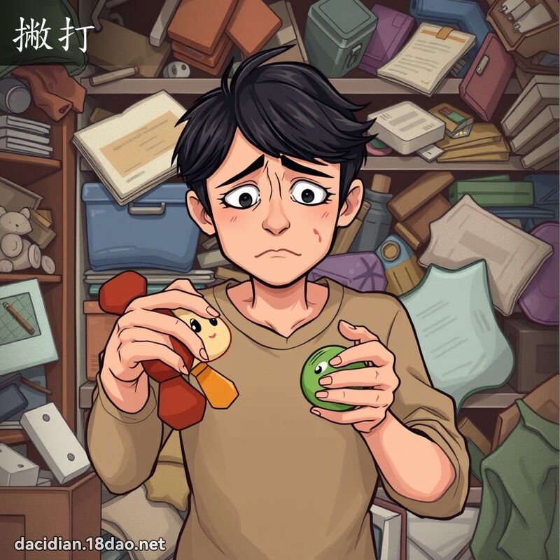 撇打 - 国语大辞典配图