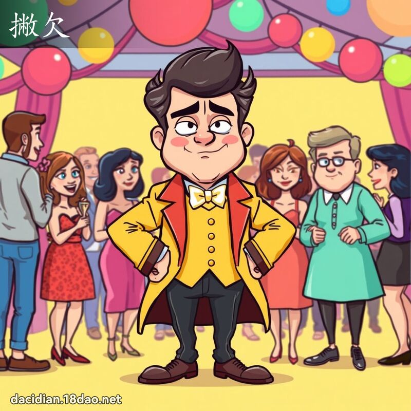 撇欠 - 國語大辭典配圖
