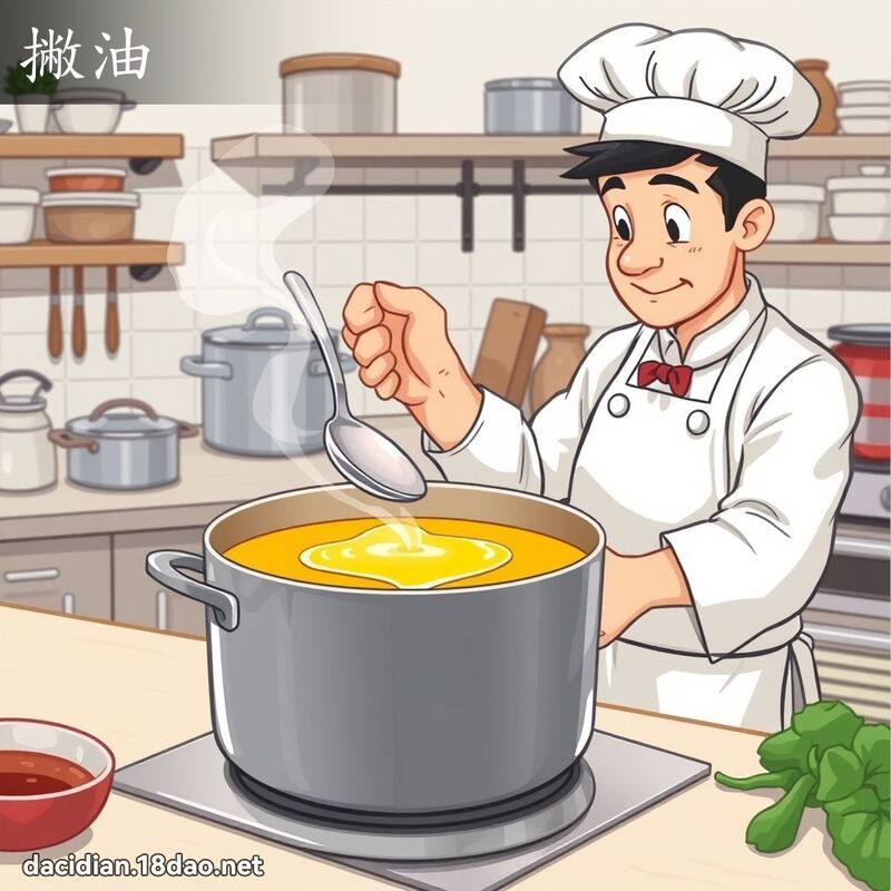 撇油 - 國語大辭典配圖