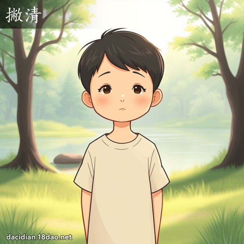 撇清 - 国语大辞典配图