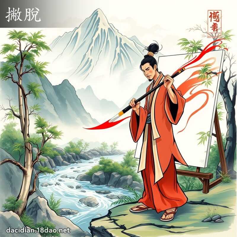 撇脱 - 国语大辞典配图