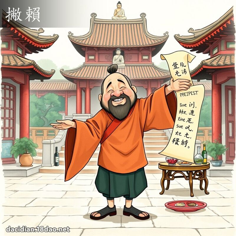 撇赖 - 国语大辞典配图