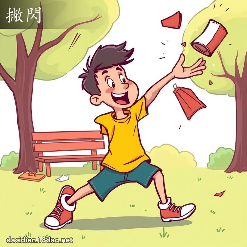 撇閃 - 國語大辭典配圖