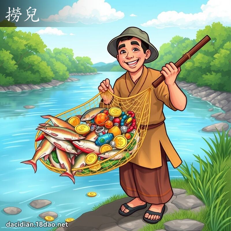 捞儿 - 国语大辞典配图