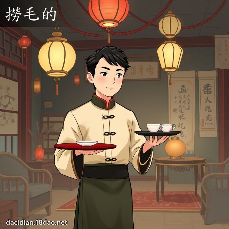 捞毛的 - 国语大辞典配图