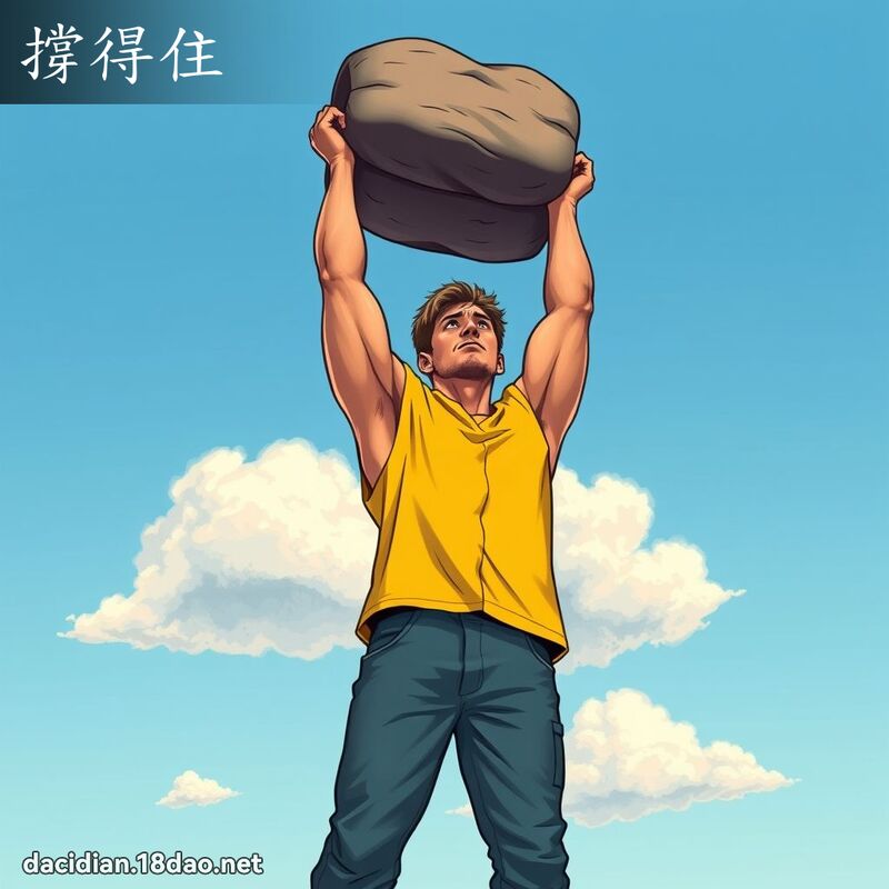 撑得住 - 国语大辞典配图