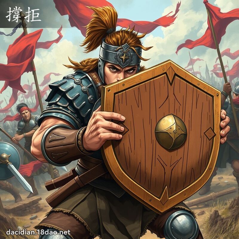 撑拒 - 国语大辞典配图