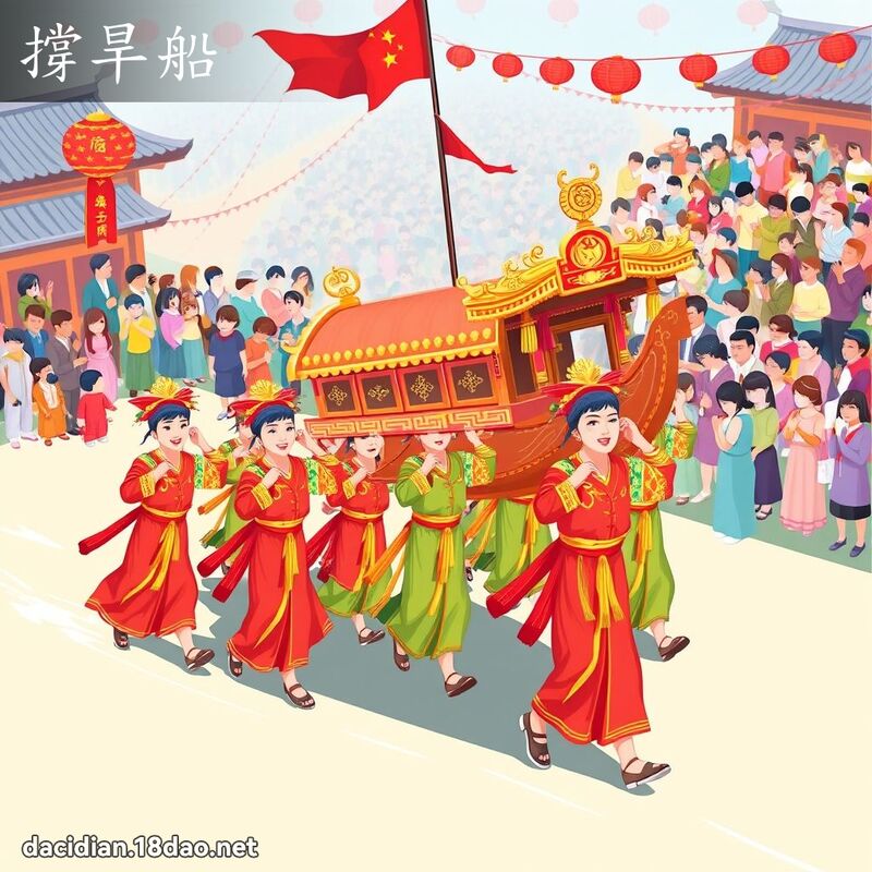 撐旱船 - 國語大辭典配圖