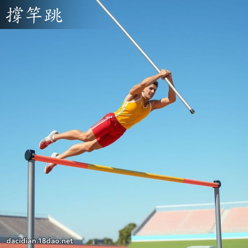 撐竿跳 - 國語大辭典配圖