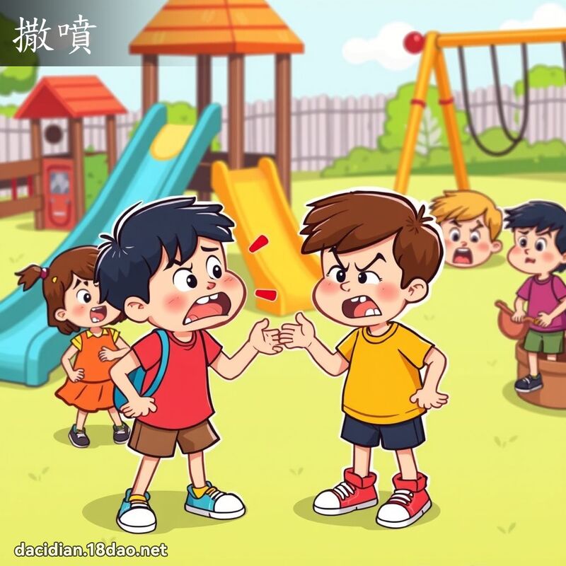 撒喷 - 国语大辞典配图