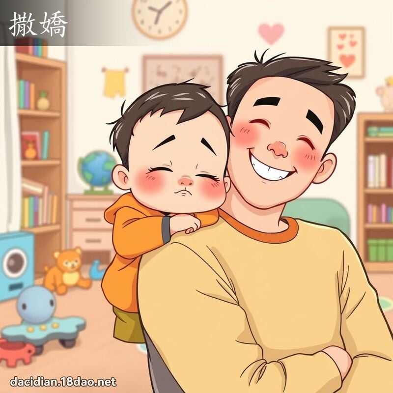 撒嬌 - 國語大辭典配圖